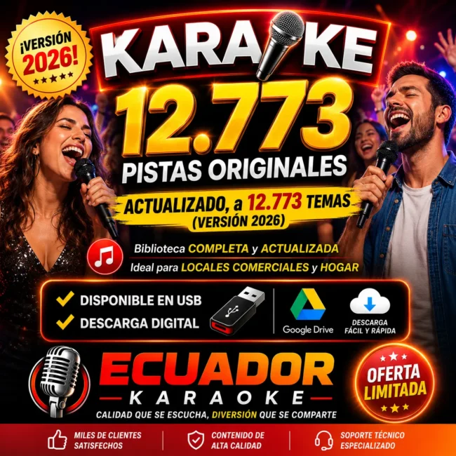 Programa de pistas karaoke parar computadora